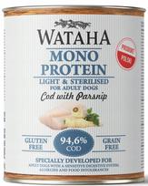Šunų pašaras Wataha Mono Light su menke ir pastarnokais, 800 g
