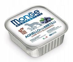 Šunų konservai Monge Fruit M su ėriena ir mėlynėmis, 150 g