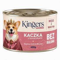 Šunų konservai KINGERS su antiena ir burokėliais, monobaltyminiai, be grūdų, 400 g