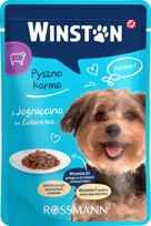 Šunų drėgnas ėdalas WINSTON su ėriena želėje, 100 g
