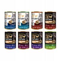 Šunų konservai Zew Natury Mono+Premium be vištienos, įvairių skonių, 10 x 400 g