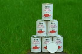 Šunų konservai Brit Mono Protein su ėriena, 6 x 400 g, su dangteliu dovanų