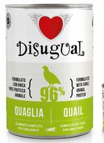 Šunų konservai Disugual Monoprotein su putpelių mėsa, 400 g