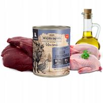 Šunų konservai Forest Deer su putpelių skoniu, 800 g, šuniukams