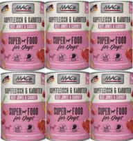 Šunų konservai Mac's Dog Adult su galva ir morkomis, 6 x 400 g