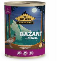 Šlapi monobaltyminis ėdalas šunims Pokusa Feel the Wild fazanas su slyvomis, 400 g