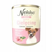 Sausas šunų maistas Nekko Junior veršiena, cukinijos, moringa, 800 g, jautriems šuniukams