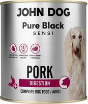 Šunų konservai JohnDog Pure Black Sensi Digest su kiauliena, 800 g