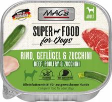 Šunų konservai MAC's, jautiena, paukštiena ir cukinijos, 150 g