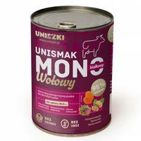 Šlapias šunų maistas Uniszki Monoprotein su jautiena, 400 g, be grūdų