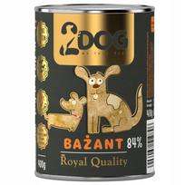 Šunų konservai 2Dog su fazano mėsa, 84 % mėsos, monobaltymis, 400 g