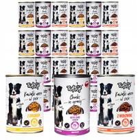 Šunų konservai TUF TUF MIX, 24 x 415 g, trijų rūšių mėsos gabaliukai padaže