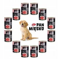 Šunų konservai PAN Mięsko jauniems šuniukams, kalakutiena ir jautiena, 12 x 400 g
