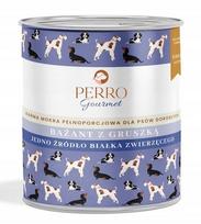 Šunų konservai PERRO Gourmet, fazano ir kriaušių, monobaltyminiai, 800 g