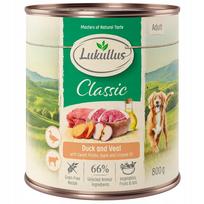 Šunų konservai Lukullus, 800 g, veršiena ir antiena