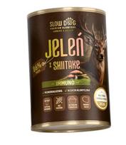 Šunų konservai SLOW DOG Immuno su elniena ir šiitake grybais, 800 g
