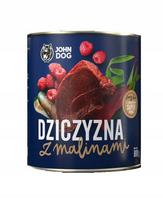 Šunų konservai John Dog BERRY ADULT su elniena ir avietėmis, 800 g