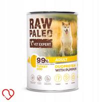 Šunų konservai RAW PALEO, kalakutiena ir menkė, 400 g