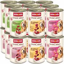 Šunų konservų rinkinys Animonda GranCarno Adult, 18 x 400 g, 6 skirtingi skoniai su subproduktais