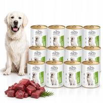Šunų konservai 4Vets Natural su elniena, 12 x 800 g