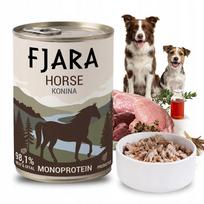 Šunų maistas FJARA Monoprotein su arkliena ir kriliaus aliejumi, 400 g
