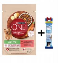 Šunų ėdalas Purina ONE Active Mini/Small, jautiena, 85 g