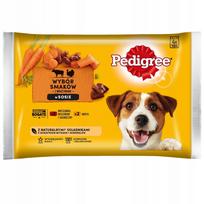 Šunų ėdalas PEDIGREE su morkomis, įvairūs skoniai, 52 x 100 g