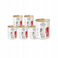Šunų konservai 4Vets Natural su jautiena, 12 x 800 g