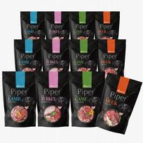 Šunų maistas PIPER Dolina Noteci, 4 skonių rinkinys, 12 x 500 g