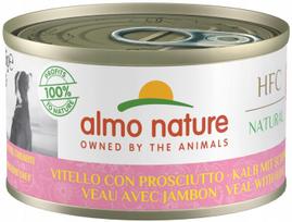 Šunų konservai Almo Nature HFC Natural su veršiena ir kumpiu, 95 g