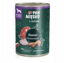 Šlapi šunų ėdalas Pan Mięsko su žolelėmis ir krevetėmis, 400 g