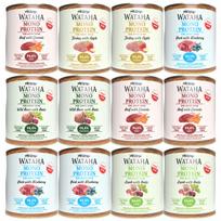 Šunų konservai WATAHA Mono Protein su įvairiais skoniais, 12 x 800 g