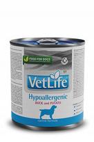Šunų ėdalas Vet Life Hypoallergenic su antiena ir bulvėmis, 300 g konservas