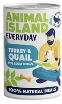 Šunų konservai Animal Island, kalakutiena ir putpeliena, 400 g