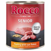 Šunų konservai Rocco Senior, 6 x 800 g, paukštiena su avižiniais dribsniais