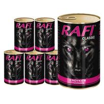 Šunų konservai Rafi su kalakutiena, 6 x 1240 g