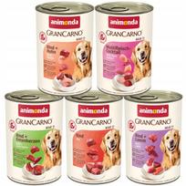 Šunų konservų rinkinys Animonda GranCarno Adult, 5 x 400 g, įvairių skonių, be kiaulienos