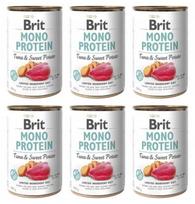 Šunų konservai Brit Mono Protein su tunu ir saldžiąja bulve, 400 g, 6 vnt.