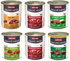 Šunų konservai Animonda GranCarno Adult, įvairių skonių, 6 x 800 g