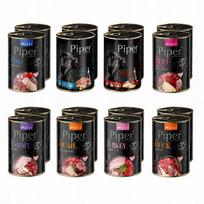 Šlapias šunų ėdalas PIPER MIX, 16 x 400 g