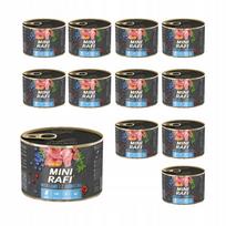 Šlapias šunų maistas MINI RAFI su ėriena, 12 x 185 g konservuose