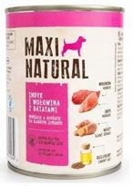 Šunų konservai MAXI Natural, kalakutiena ir jautiena su saldžiomis bulvėmis, 800 g