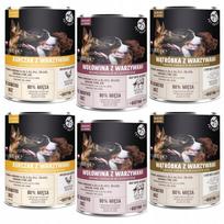 Šunų konservai PET REPUBLIC, įvairių skonių, 6 x 800 g