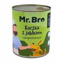 Šunų konservai MR. BRO su antis (91 %) ir obuoliais, 800 g