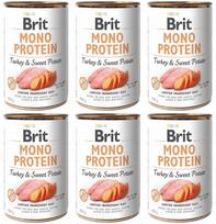 Šunų konservai Brit Mono Protein su kalakutiena ir bulvėmis, 6 x 400 g