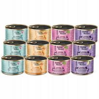 Šlapias sterilizuotų kačių maistas Dolina Noteci Superfood, 12 x 185 g