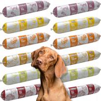 Šunų šlapias maistas 70 % mėsos, mišrūs skoniai, dešra, batonėlis, paštetas, 12 x 900 g