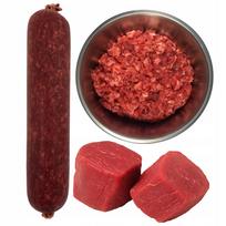 Šunų šaldytas žalias jautienos faršas BARF, 1 kg