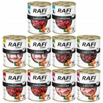 Šunų konservai RAFI CLASSIC, įvairių skonių, 10 x 800 g