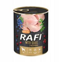 Šunų konservai RAFI su putpelių mėsa, 800 g, be grūdų
